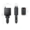 Зарядка автомобільна Orico Twin Reach 45W USB-A + USB-C з двома кабелями USB-C (6942227174710)