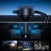 Зарядний пристрій автомобільний Orico Dual Stretch 60W USB-C 2x кабель USB-C + Lightning Black (6942227174727)