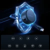 Зарядний пристрій автомобільний Orico Dual Stretch 60W USB-C 2x кабель USB-C + Lightning Black (6942227174727)