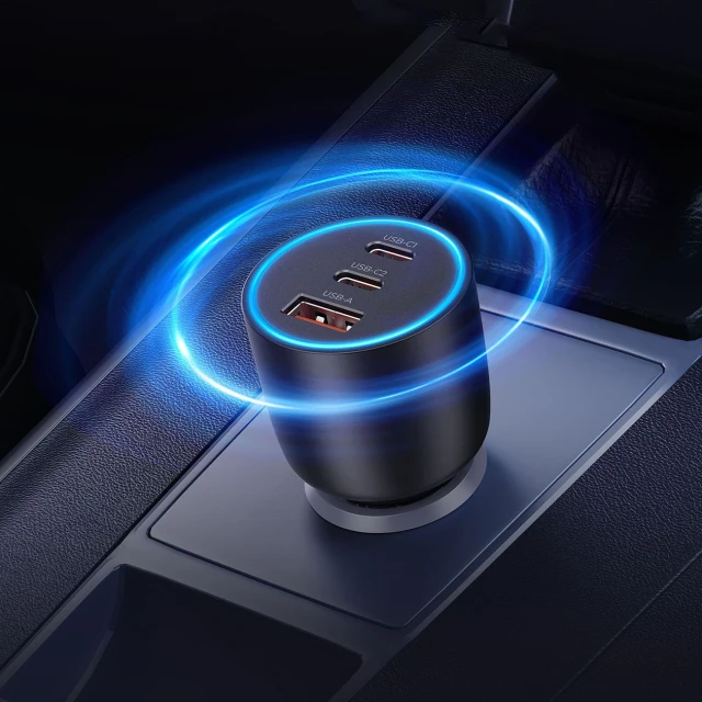 Автомобільна зарядка Orico PowerLink 165W USB-A + 2x USB-C Black (6942227174772)