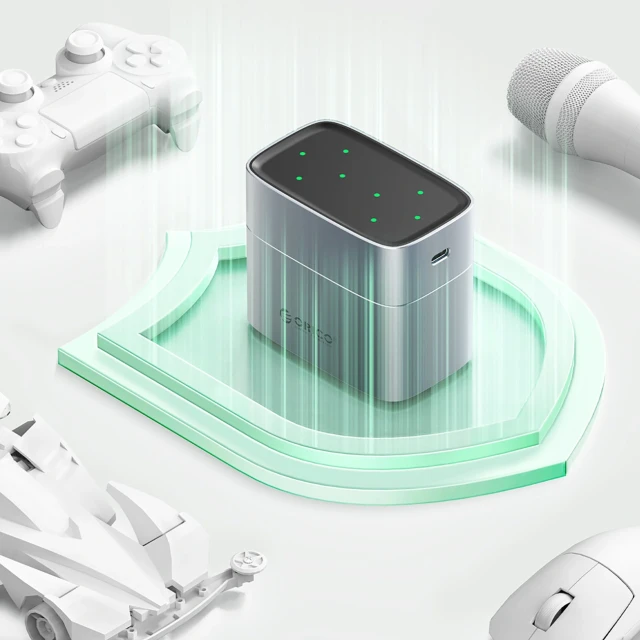 Зарядний пристрій Orico EV8 для акумуляторів AA Li-Ion Silver (6942227180599)