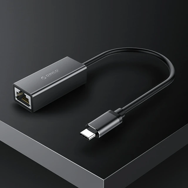 Адаптер мережевий Orico XC-R45-V1 USB-C RJ45 Gigabit 1 Gbps (6942227180629)