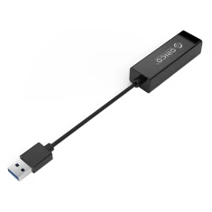 Зовнішня мережева карта Orico UTJ-U3 1 Gigabit USB-A 3.0 Black (6942227180636)