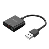 Зовнішня звукова карта Orico SKT3 USB-A Black (6942227180650)