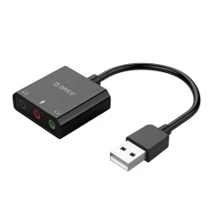 Зовнішня звукова карта Orico SKT3 USB-A Black (6942227180650)