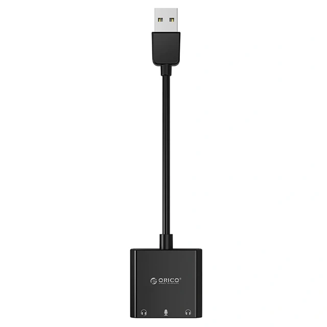 Зовнішня звукова карта Orico SKT3 USB-A Black (6942227180650)