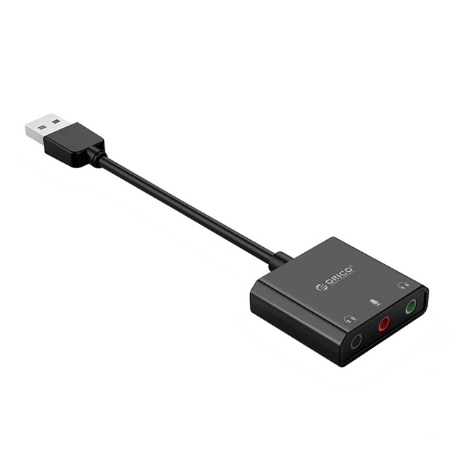 Зовнішня звукова карта Orico SKT3 USB-A Black (6942227180650)