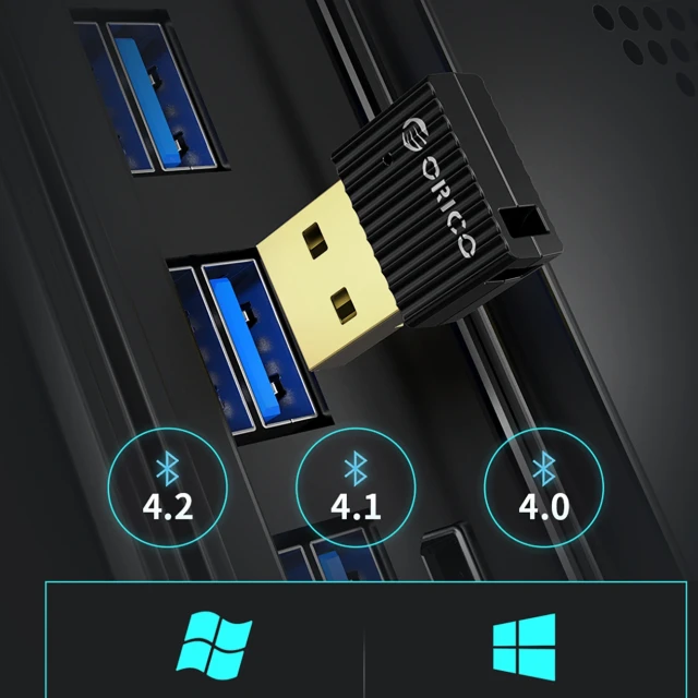 Адаптер Bluetooth Orico BTA-508 USB-A 5.0 Black