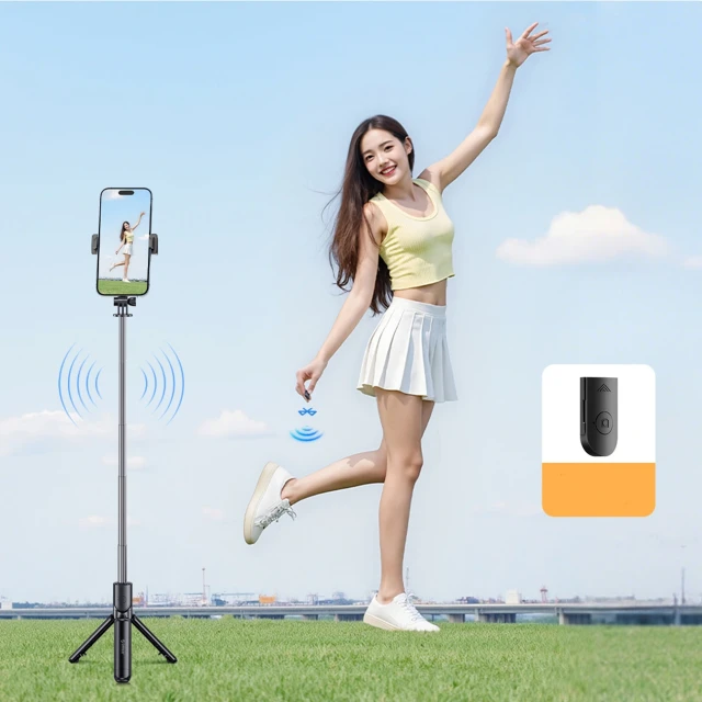Селфи-палка Orico SPV68 мини-штатив Bluetooth поворот 360° 68 см Black (6942227180728)