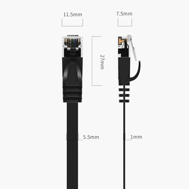 Кабель мережевий Ethernet Orico PUG-C6B CAT6 1000Mbps RJ45 30m Black