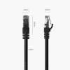 Кабель мережевий Orico PUG-C6 CAT6 1000Mbps RJ45 LAN 5м Black (6942227180971)