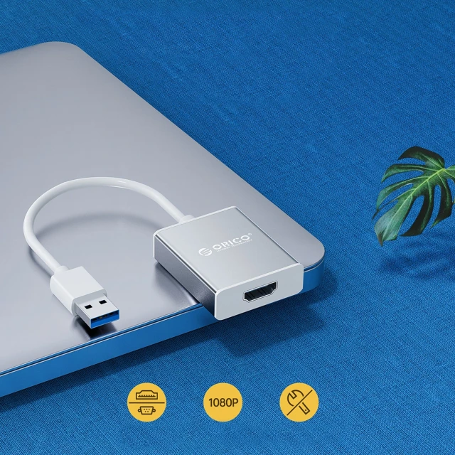 Адаптер Orico UTH USB-A 3.0 to HDMI Silver (6942227181046)