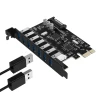 Карта розширення Orico PVU3 PCI-E 7x USB 3.0 (6942227181077)