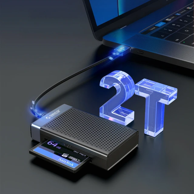 Картридер Orico CL4D-A3 USB-A 3.0 SD/microSD/CF/MS 5Gb/s (6942227181084)