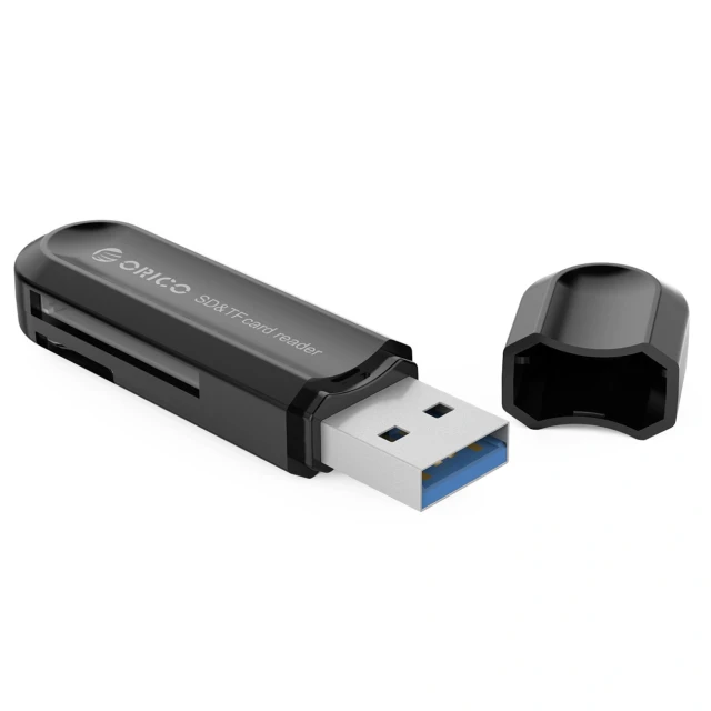 Зчитувач карт пам'яті Orico CRS21 USB 3.0 SD і microSD Black (6942227181114)