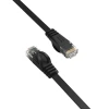 Кабель мережевий Ethernet Orico PUG-C7B CAT7 10Gbps RJ45 Інтернет LAN плаский 1м Black (6942227181329)