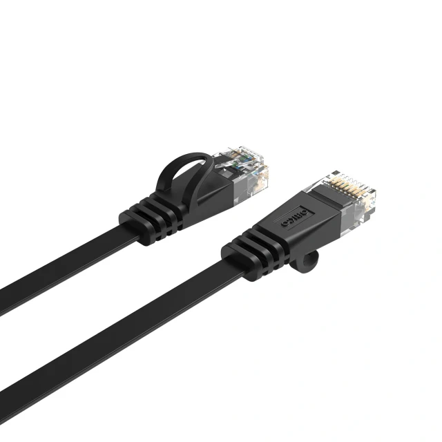Кабель мережевий Ethernet Orico PUG-C7B CAT7 10Gbps RJ45 LAN плоский 3 м Black (6942227181343)