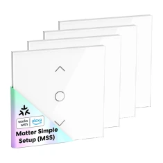 Розумний вимикач рольєт Meross MRS100MA(EU) Wi-Fi Matter набір 4 шт (MRS100MAQUA-EU)