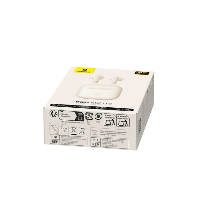 Навушники Baseus Bass BS2 Lite TWS (6942521200375)