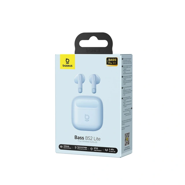 Навушники Baseus Bass BS2 Lite TWS (6942521200382)