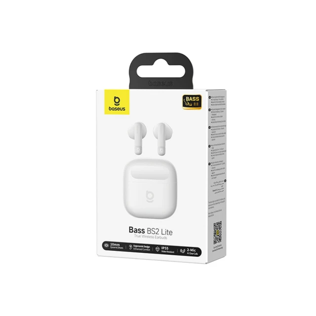 Навушники Baseus Bass BS2 Lite TWS White (A0010A03)