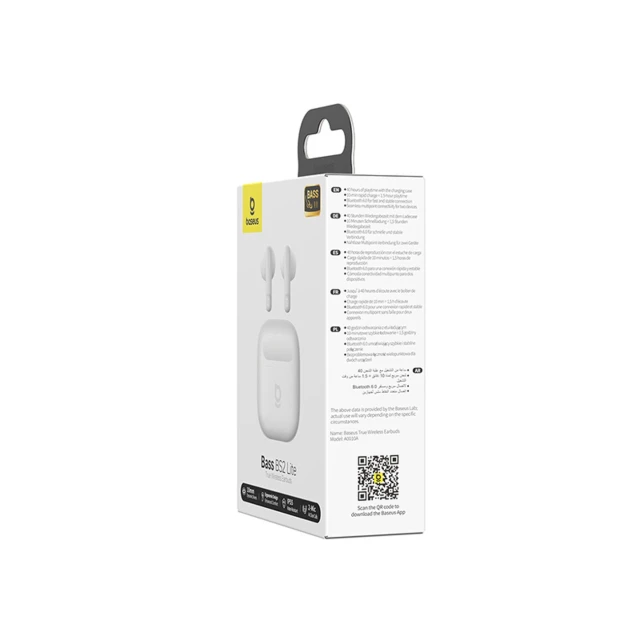 Навушники Baseus Bass BS2 Lite TWS White (A0010A03)