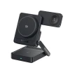 Бездротова зарядка Baseus PicoGo AF21 3в1 Qi2.2 35W з блоком живлення EU 45W і кабелем USB-C 1m Black (6942521200641)