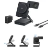 Бездротова зарядка Baseus PicoGo AF21 3в1 Qi2.2 35W з блоком живлення EU 45W і кабелем USB-C 1m Black (6942521200641)