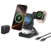 Бездротова зарядка Baseus PicoGo AF21 3в1 Qi2.2 35W з блоком живлення EU 45W і кабелем USB-C 1m Black (6942521200641)