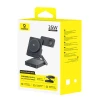 Бездротова зарядка Baseus PicoGo AF21 3в1 Qi2.2 35W з блоком живлення EU 45W і кабелем USB-C 1m Black (6942521200641)