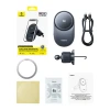 Автотримач Baseus PrimeTrip VC2 Pro з зарядкою Qi2.2 з вентилятором на дефлектор Black (6942521201426)