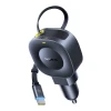 Автомобільна зарядка Baseus PrimeTrip VR2 30W + 30W зі згортуваним кабелем USB-C Black (6942521201761)