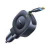 Автомобільна зарядка Baseus PrimeTrip VR2 30W + 30W зі згортуваним кабелем USB-C Black (6942521201761)