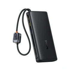 Powerbank Baseus EnerFill FC41 25000mAh 145W с цифровым дисплеем и встроенным двойным кабелем USB-C Black (6942521201839)