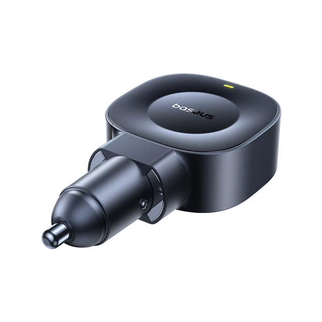 Автомобильная зарядка Baseus PrimeTrip VR2 45W + 45W со сворачиваемым кабелем USB-C Black (6942521201891)