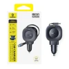 Автомобильная зарядка Baseus PrimeTrip VR2 45W + 45W со сворачиваемым кабелем USB-C Black (6942521201891)