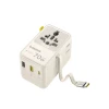 Адаптер подорожній Baseus EnerCore CG11 70W 6в1 зі згортуваним кабелем USB-C White (6942521202584)