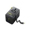 Адаптер подорожній Baseus PicoGo AG11 45W 6в1 зі згортуваним кабелем USB-C Black (6942521203475)