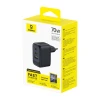 Мережевий зарядний пристрій Baseus EnerFill FE22 70W 2x USB-C + USB-A Black (6942521209712)