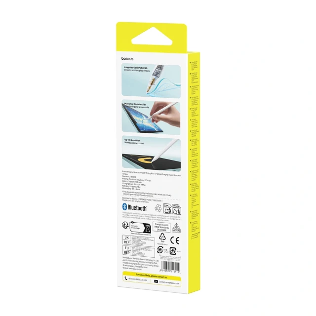 Стилус Baseus Smooth Writing PS3 Air Bluetooth для iPad White (6942521210114)