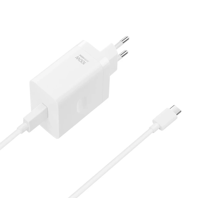 Мережевий зарядний пристрій OPPO VCBAOBEH 100W USB-A з кабелем USB-A - USB-C White (6942675401734)