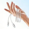 Кабель Joyroom S-A62 Lively Series 60W Type-C to Type-C 1.2m White (6942712400027)