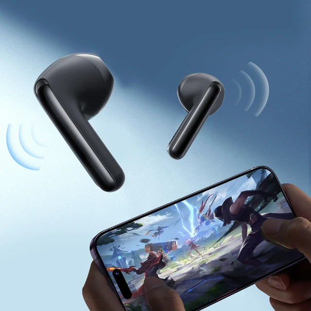 Навушники бездротові Joyroom Funpods Bluetooth 6.0 TWS з функціями AI Black (6942712400454)