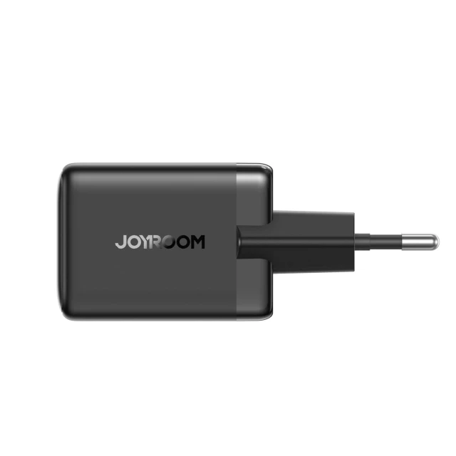 Мережева зарядка Joyroom JR-TG8 GaN 45W USB-C + USB-A Black (6942712400577)