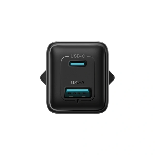 Мережева зарядка Joyroom JR-TG8 GaN 45W USB-C + USB-A Black (6942712400577)