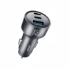 Автомобільна зарядка Joyroom JR-CCN19 65W 2x USB-C + USB-A Grey (6942712402007)