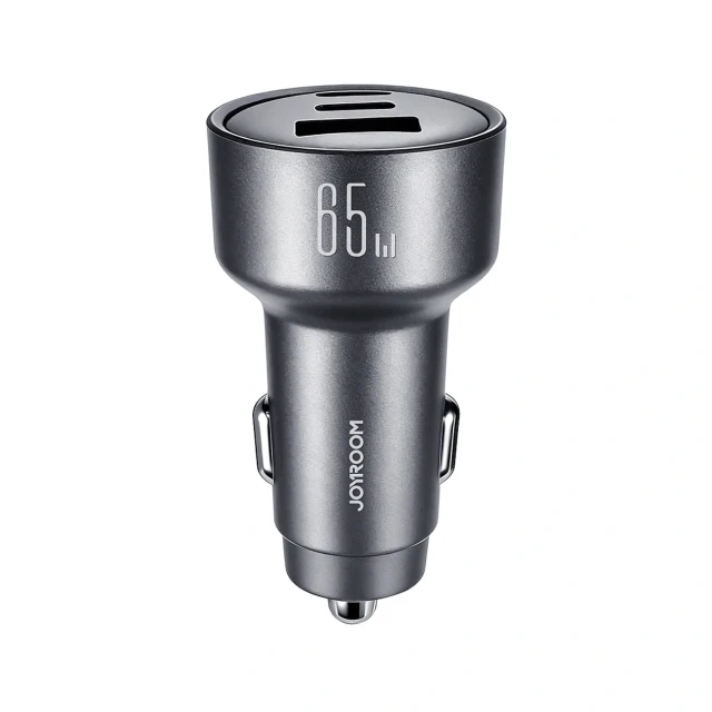 Автомобільна зарядка Joyroom JR-CCN19 65W 2x USB-C + USB-A Grey (6942712402007)
