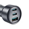 Автомобільна зарядка Joyroom JR-CCN19 65W 2x USB-C + USB-A Grey (6942712402007)