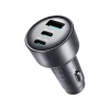 Автомобільна зарядка Joyroom JR-CCN19 65W 2x USB-C + USB-A Grey (6942712402007)