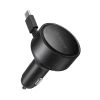 Зарядка автомобільна Orico FC-60-2C 60W USB-C 65 cm Black (6942886200362)